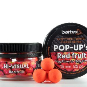 Бойли Baitex Pop-Ups Red Fruit 15мм (20шт)