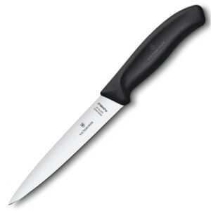 Кухонний ніж Victorinox SwissClassic Filleting Flex 16см филейный с черн. ручкой (блистер)