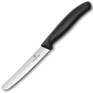 Кухонний ніж Victorinox SwissClassic Table 11см закругл.нос с черн. ручкой