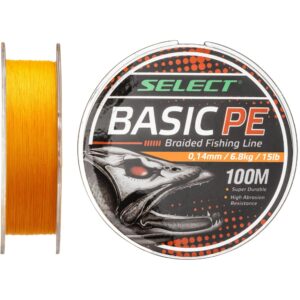 Шнур Select Basic PE 150m (помаранчовий) 0.22mm 30lb/13.6kg