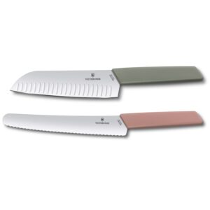 Набір кухонний Swiss Modern Kitchen Set 2шт c цветн. ручками (2 ножа) (GB)