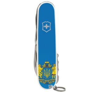 HUNTSMAN UKRAINE 91мм/15функ/бел /штоп/ножн/пила/крюк /голуб. с Большим Гербом/голуб.