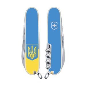 SPARTAN UKRAINE 91мм/12функ/бел /штоп /желт-голуб. с Гербом/голуб.