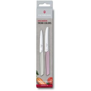 Набір кухонний Swiss Modern Paring Set 2шт c цветн. ручками (2 ножа) Blush (Lim.Ed. 2022)