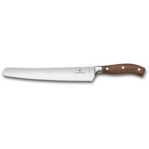 Кухонний ніж Grand Maitre Wood Bread 26см волн. для хлеба с дерев. ручкой (GB)