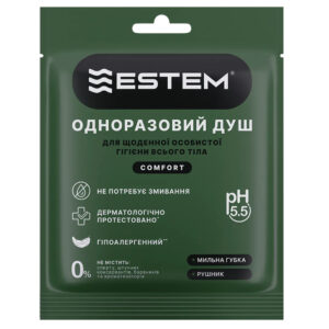 Одноразовий Сухий Душ Estem Comfort (Пінна губка + рушник)